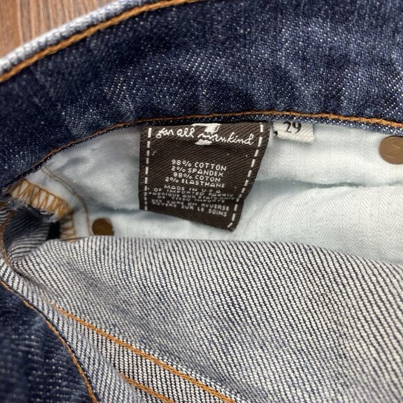 7 For All Mankind Womens Bootcut Jeans 29 Blue Mid Rise Med Wash Stretch Denim - Picture 6 of 11